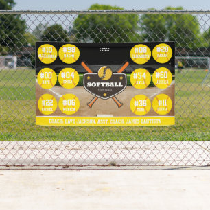Benutzerdefinierte personalisierte Softball-Banner Banner