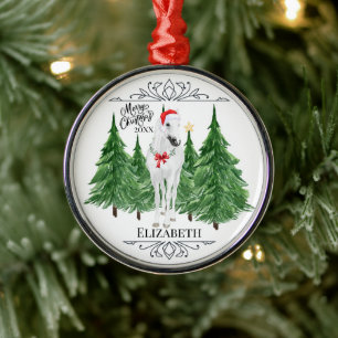 Benutzerdefinierte persönliche Pferd-Wasserfarbe W Ornament Aus Metall