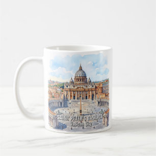 Benutzerdefinierte Petersbasilika Vatikanstadt Aqu Kaffeetasse