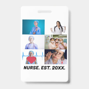 Benutzerdefinierte Pflegekraft EST 20XX 6 Fotos Co Ausweis