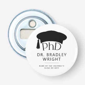 Benutzerdefinierte PhD-Doktorhut Doktorgrad Abschl Flaschenöffner
