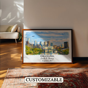 Benutzerdefinierte Philadelphia Wandkunst, Pennsyl Poster