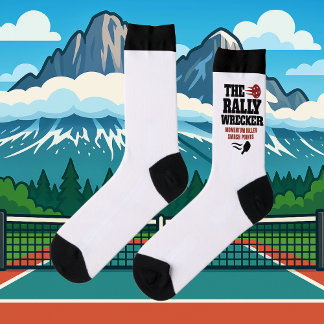 Benutzerdefinierte Pickleball Rally Wrecker Crew S Socken