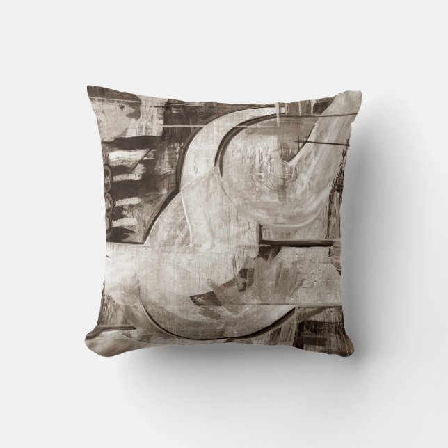 Benutzerdefinierte Pillows Originale monochrome Ku Kissen (Vorderseite)