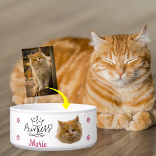 Benutzerdefinierte Pink Princess Katze  Napf