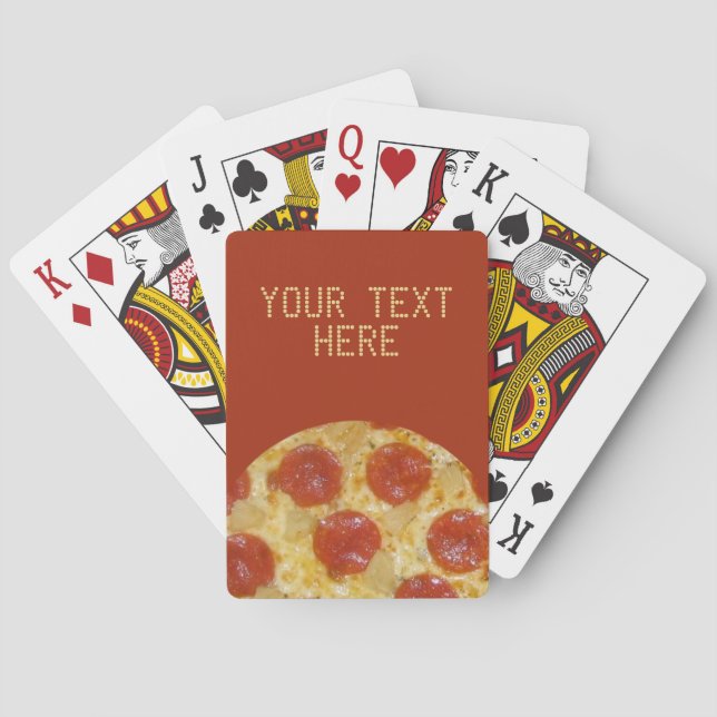 benutzerdefinierte PIZZA-Spielkarten Spielkarten (Rückseite)