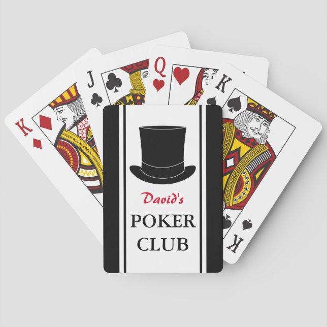 Benutzerdefinierte Poker-Spielkarten für Gentlemen Spielkarten (Rückseite)