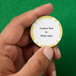Benutzerdefinierte Pokerchips, gelber gestreifter Pokerchips