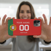 Benutzerdefinierte Portugal-Fußballflaggen-Hülle -