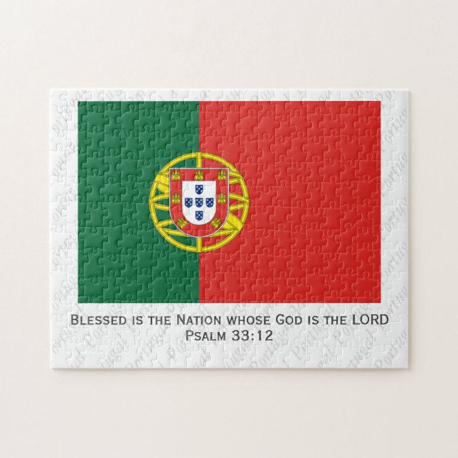 Benutzerdefinierte portugiesische Flagge (Horizontal)