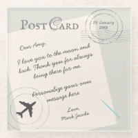 Benutzerdefinierte Post-Card-Nachricht - persönlic