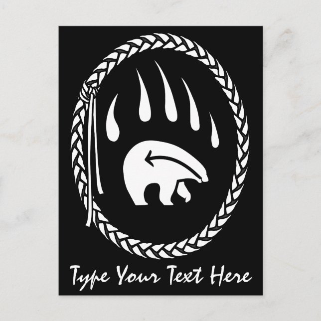 Benutzerdefinierte Postkarte mit dem Bären Postkar (Vorderseite)