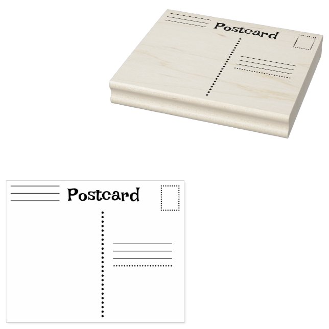Benutzerdefinierte Postkarten-Briefmarke Gummistempel (Stempel)