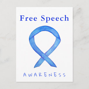 Benutzerdefinierte Postkarten für die Blue Awarene