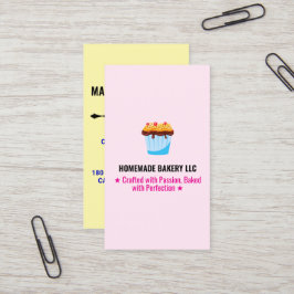 Benutzerdefinierte professionelle rosa Slogans und Visitenkarte