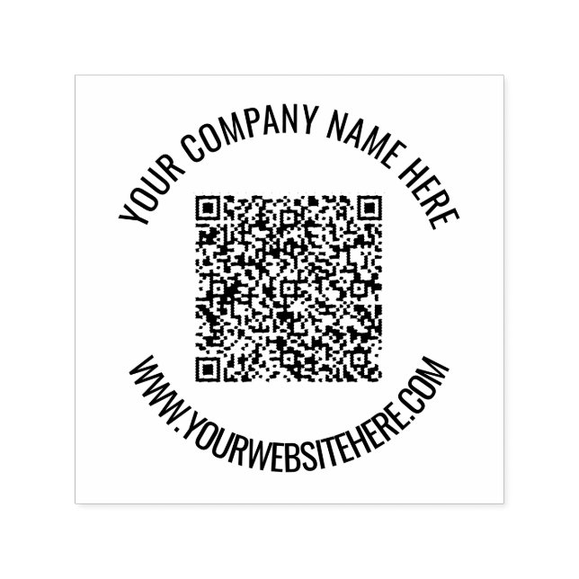 Benutzerdefinierte QR-Code-Briefmarke Permastempel (Design)