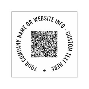 Benutzerdefinierte QR-Code-Briefmarke Permastempel