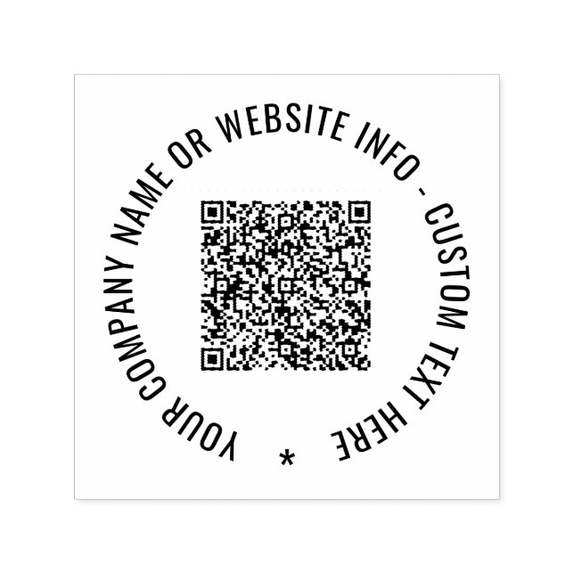 Benutzerdefinierte QR-Code-Briefmarke Permastempel (Design)