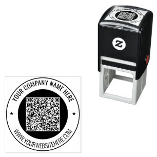 Benutzerdefinierte QR-Code-Briefmarke Permastempel