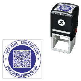 Benutzerdefinierte QR-Code-Briefmarke Permastempel