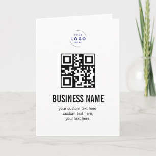 Benutzerdefinierte QR-Code-Geschäftslogo-Name-Vorl Ankündigung