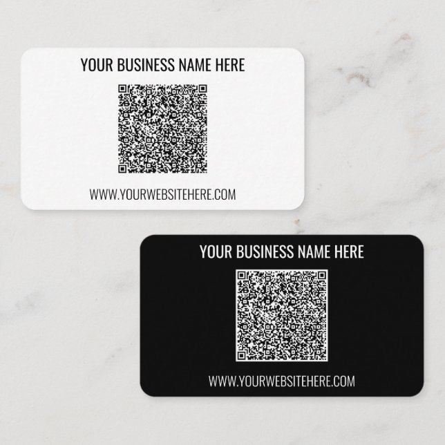 Benutzerdefinierte QR-Code-Info-Text und Farbenkar Visitenkarte (Vorne/Hinten)