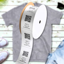 Benutzerdefinierte QR-Code-Kleidungsetiketten