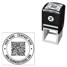 Benutzerdefinierte QR-Code Name Text-Info Briefmar