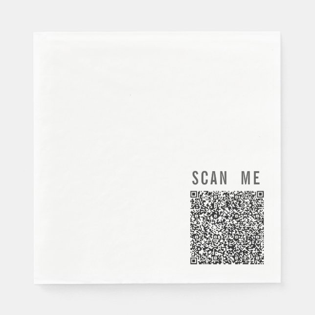 Benutzerdefinierte QR-Code-Prüfung Info über die l Serviette (Vorderseite)
