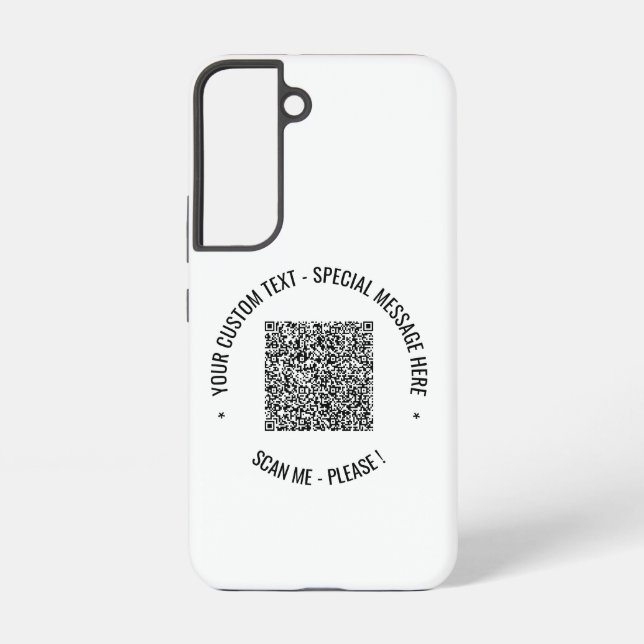 Benutzerdefinierte QR-Code-Prüfung Info zu Text un Samsung Galaxy Hülle (Rückseite)