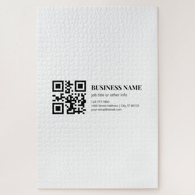 Benutzerdefinierte QR-Code-Vorlage für Geschäftsna (Vertikal)