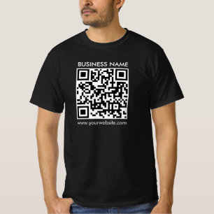 Benutzerdefinierte QR-Code-Website Mens Moderner S T-Shirt