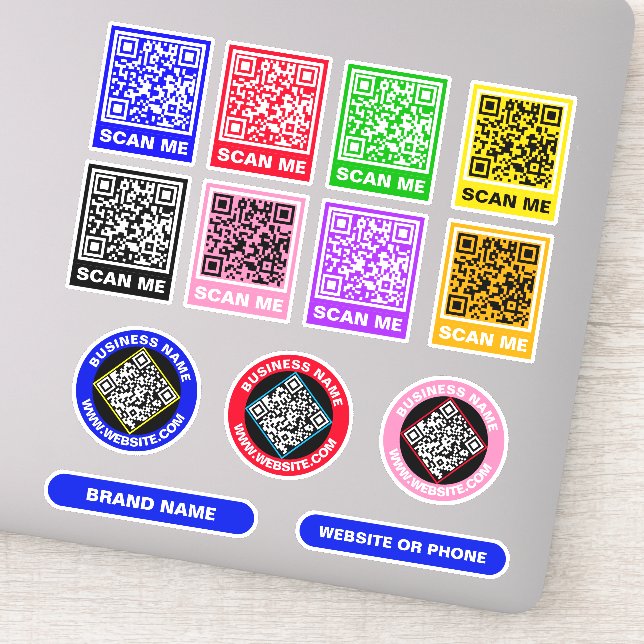 Benutzerdefinierte QR-Codes - Werbekleber Aufkleber (Detail)