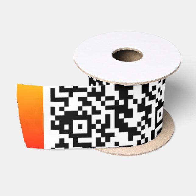 Benutzerdefinierte QR-Scan-Info Personalisierte Mu Satinband (Spule)