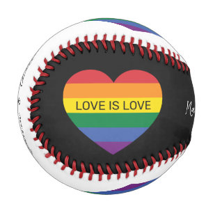 Benutzerdefinierte Rainbow-Liebe Baseball