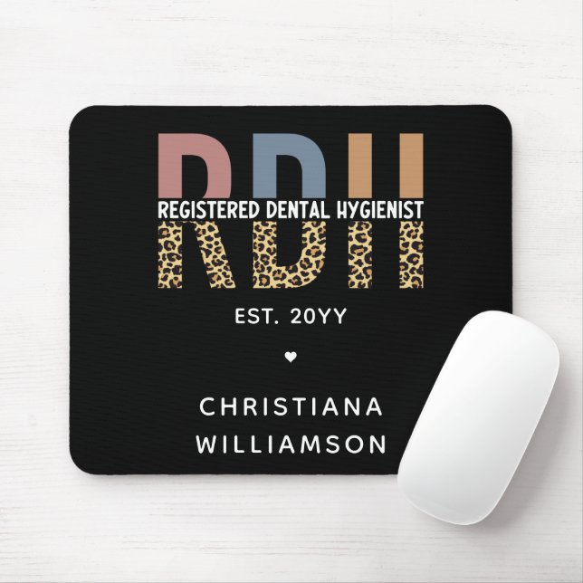 Benutzerdefinierte RDH registrierte Zahnhygieniker Mousepad (Mit Mouse)