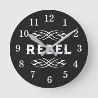 Benutzerdefinierte Rebellen-Wanduhr mit Tattoo-Str