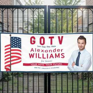 Benutzerdefinierte republikanische GOTV-Wahlkampfv Banner