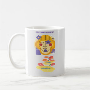 Benutzerdefinierte Risograph-Artwork Kaffeetasse