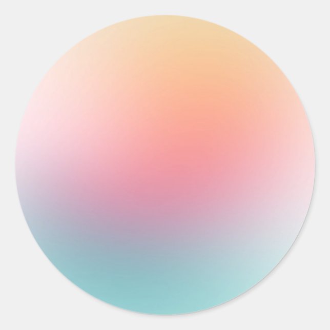 Benutzerdefinierte rosa blaue, Lila gelbe Blindvor Runder Aufkleber (Vorderseite)