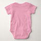 Benutzerdefinierte rosa Farbvorlage Hinzufügen ein Baby Strampler (Rückseite)