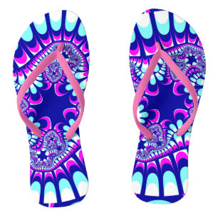Benutzerdefinierte rosa Ice-Blume Flip Flops