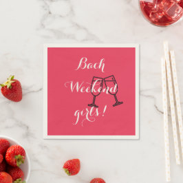 benutzerdefinierte rosa Servietten für Bachelorett
