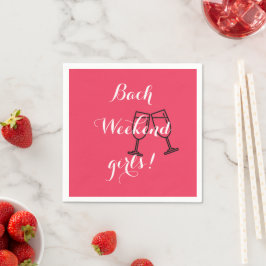 benutzerdefinierte rosa Servietten für Bachelorett