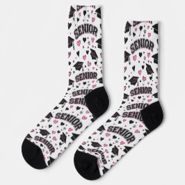 Benutzerdefinierte rosa Socken für die Abschlusskl