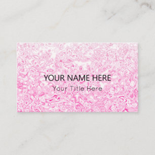 Benutzerdefinierte rosa Textur-Visitenkarte Visitenkarte
