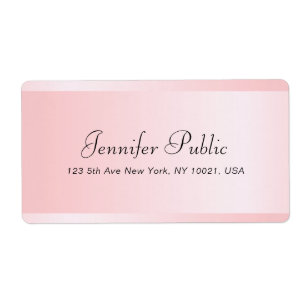 Benutzerdefinierte Rose Gold Vorlage Typografie Ve