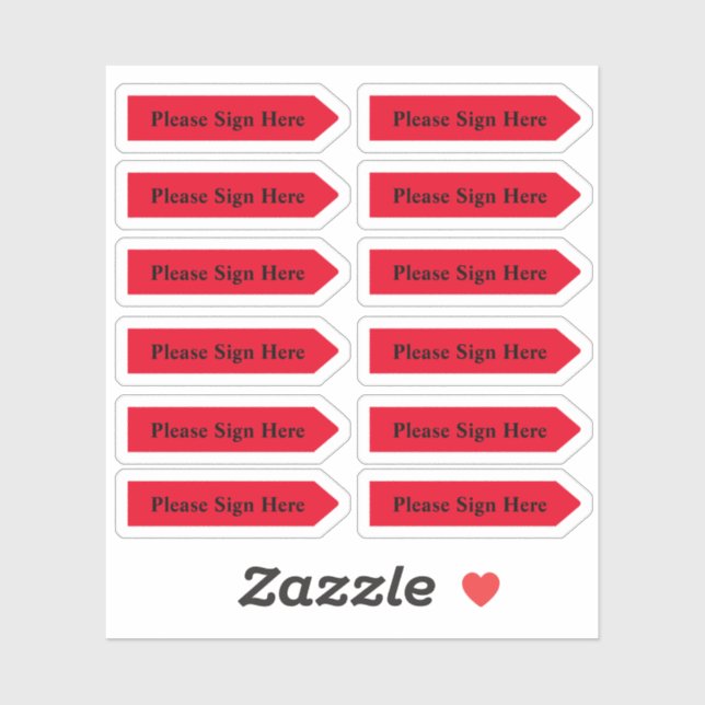 Benutzerdefinierte Rote Pfeil-Sticker für das Desi Aufkleber (Blatt)