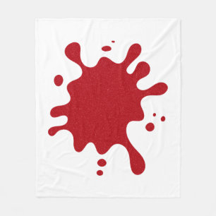 Benutzerdefinierte rote Sprenkel-Fleece-Decke Fleecedecke