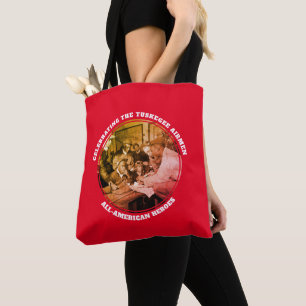 Benutzerdefinierte rote TUSKEGEE AIRMEN-Tasche Tasche
